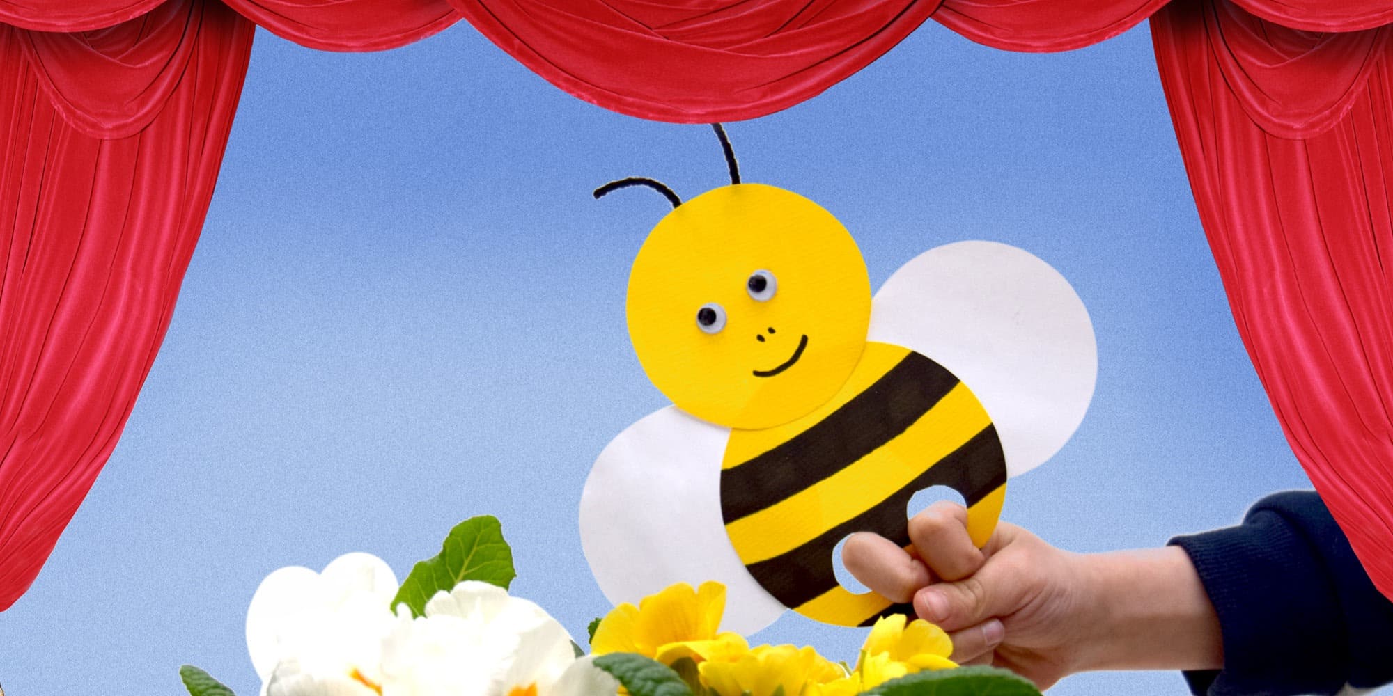 Amusantes marionnettes de doigt abeilles