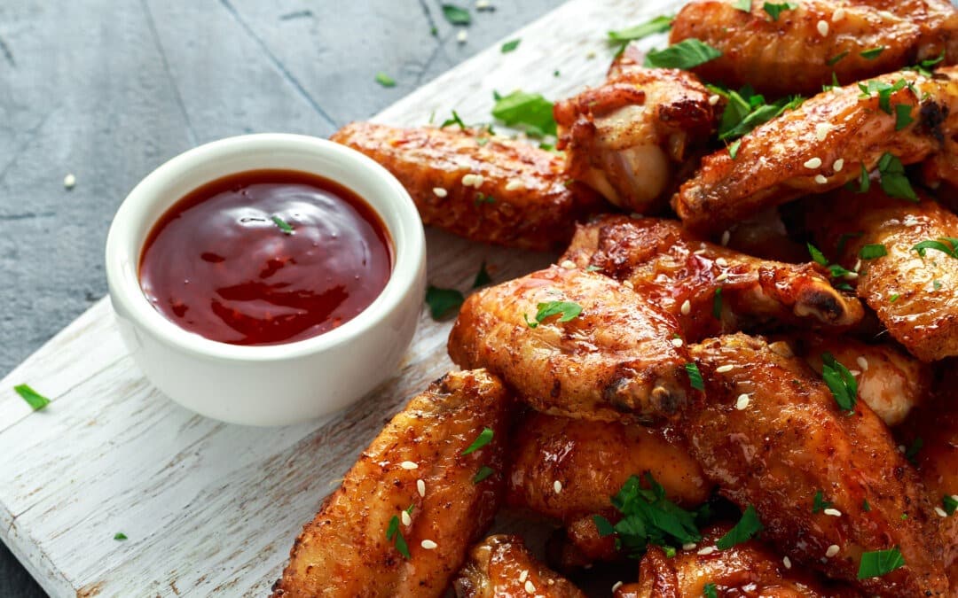 Sticky chicken wings au miel