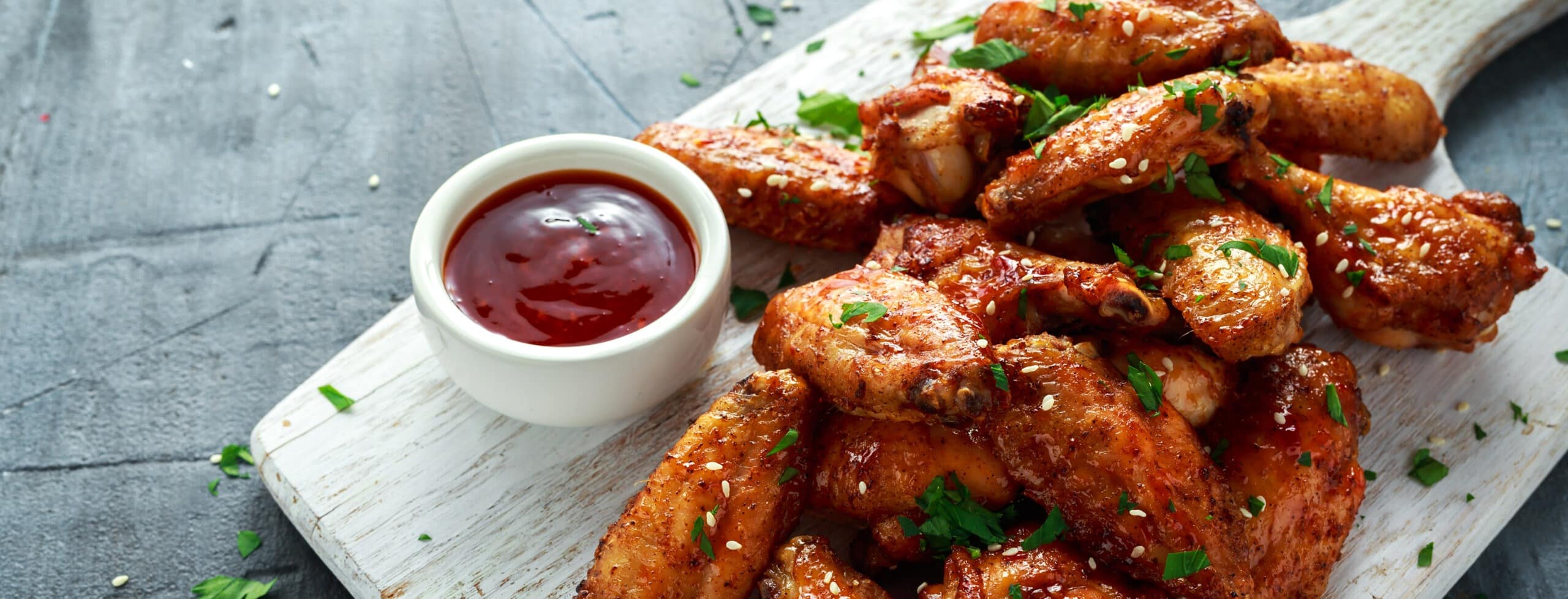 Sticky chicken wings au miel